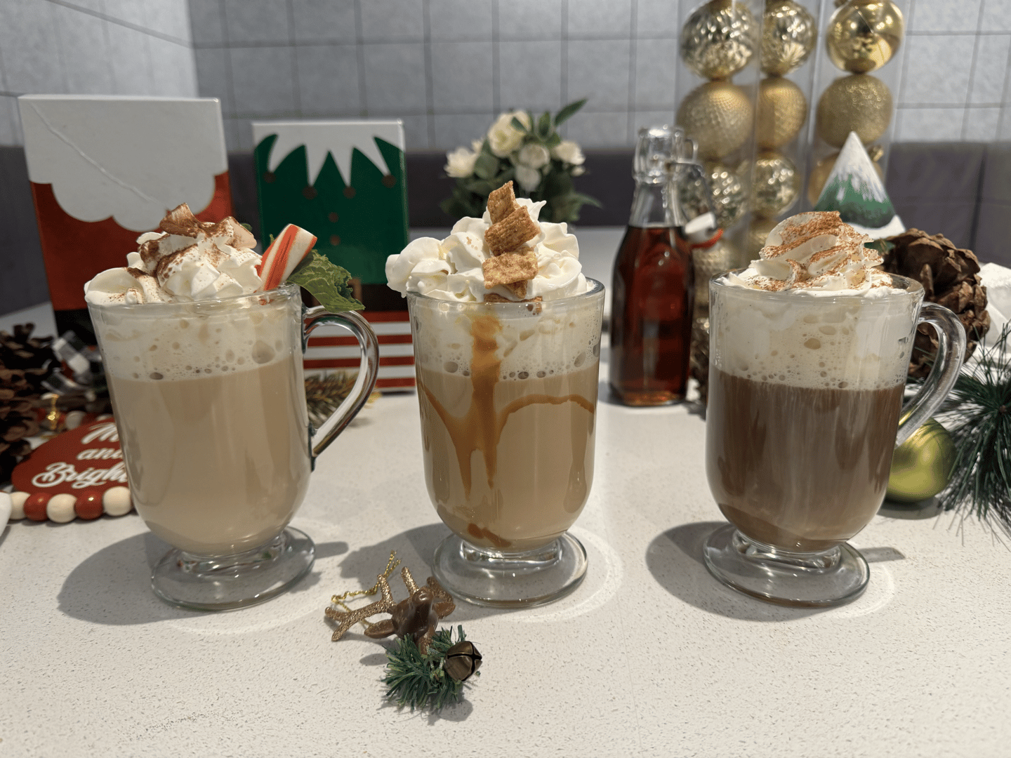 Kahlua, Plantation Dark Rum, Hot Coffee, Topped with Whipped Cream and Cocoa